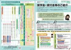中学３年生の保護者のみなさま　高校へ行くための奨学金・貸付金等のご紹介